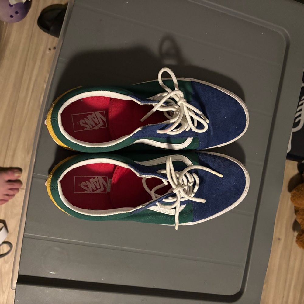 Vans Kids Blue Green Yellow Sneakers